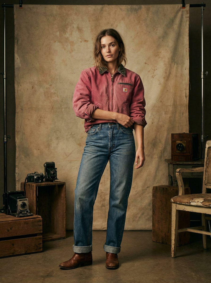 Vintage Pink Carhartt Detroit Jacket™